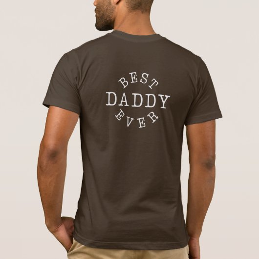 Best Daddy Ever with Photo T-shirt (Achterkant)