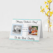 "Best Daddy" Foto "Vaderdag" kaart (Gele Bloem)