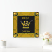 Best Daddy Vierkante Klok (Huis)