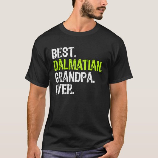 Best Dalmatian Grandpa Ever Dog T-shirt (Voorkant)
