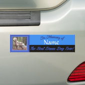 Best Dam Dog Ever - Memorial Bumpersticker (Op auto)
