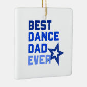 Best Dance Pap Ever Square Keramisch Ornament (Rechts)