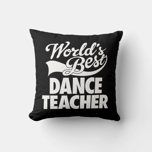Best Dance Teacher Black van de klassieke wereld Kussen (Voorkant)