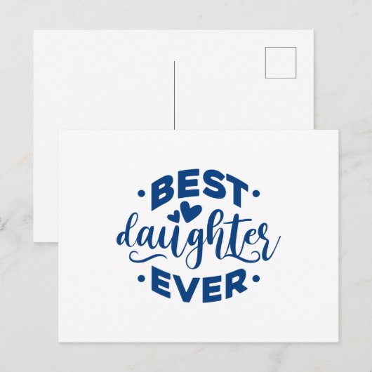 Best Daughter Ever Briefkaart (Voorkant / Achterkant)