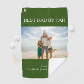 Best Day By Par Custom Photo Golfhanddoek (Insitu)