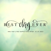 Best day ever Car Raamsticker (Vel 3)