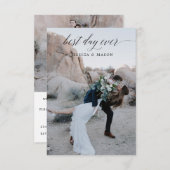 Best Day Ever Eloped Aankondiging Uitnodigen (Voorkant / Achterkant)