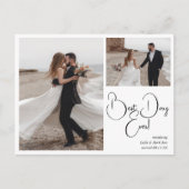 Best Day Ever Elopement Fotoaankondiging Aankondigingskaart (Voorkant)