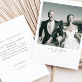 "Best Day Ever" Foto Huwelijk Dankkaart Kaart