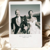 "Best Day Ever" Foto Huwelijk Dankkaart Kaart