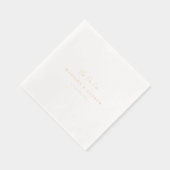BEST DAY EVER! Modern Minimal Wedding Folie Servetten (Rechts)