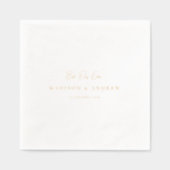 BEST DAY EVER! Modern Minimal Wedding Folie Servetten (Voorkant)