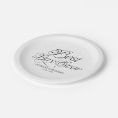 Best Day Ever Modern Minimalist Wedding Papieren Bordje (Gekanteld)