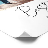 Best Day Ever Passen getrouwd Weddenschap 4 Foto C Poster (Hoek)