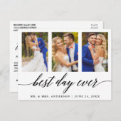 Best Day Ever Weddenschap Fotokalligrafie Hartelij Briefkaart