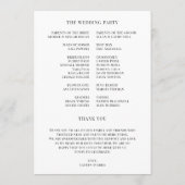 Best Day Ever Wedding Order of Ceremony Programmakaart (Achterkant)