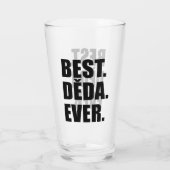 Best Deda Ever Czech Grandfather Glas (Achterkant)