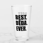 Best Deda Ever Czech Grandfather Glas (Voorkant)
