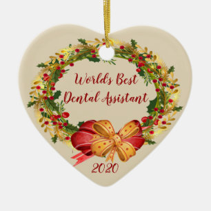 Best Dental Assistant Antiek Wreate Kerstmis Keramisch Ornament
