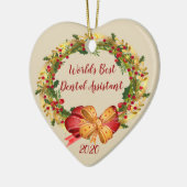 Best Dental Assistant Antiek Wreate Kerstmis Keramisch Ornament (Links)