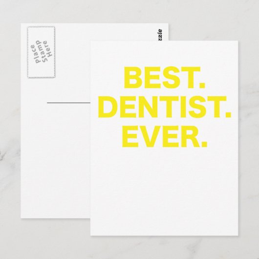 Best Dentist Ever Briefkaart (Voorkant / Achterkant)