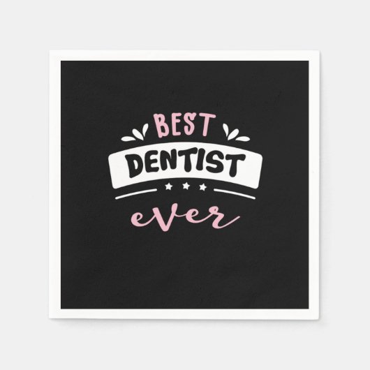 Best Dentist Ever Cadeauidee Servet (Voorkant)