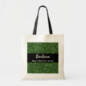 Best Dentist Ever Custom Name Green Leopard Tote Bag (Voorkant)