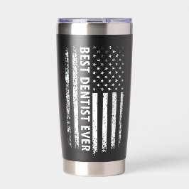 Best Dentist Ever Gift Funny Dentist Appreciation Geïsoleerde Drinkbeker