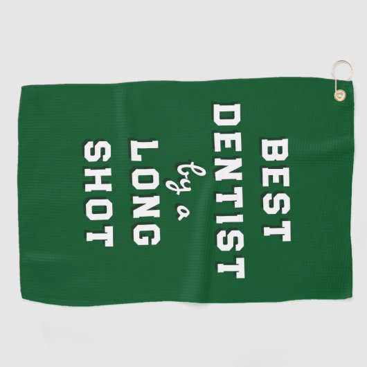 Best Dentist Gift Golf Towel Golfhanddoek (Horizontaal)
