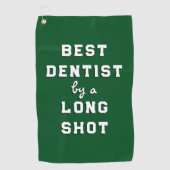 Best Dentist Gift Golf Towel Golfhanddoek (Voorkant)
