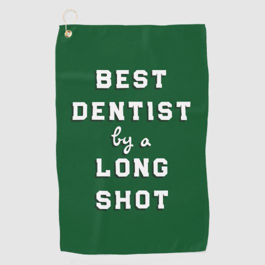 Best Dentist Gift Golf Towel Golfhanddoek (Voorkant)