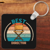 Best Director - Retro Style Keychain (Achterkant)