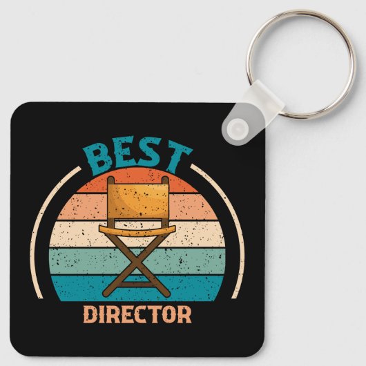 Best Director - Retro Style Keychain (Achterkant)