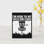 Best Disc Golf Art For Men Women Disc Golfer Disc  Kaart (Gele Bloem)