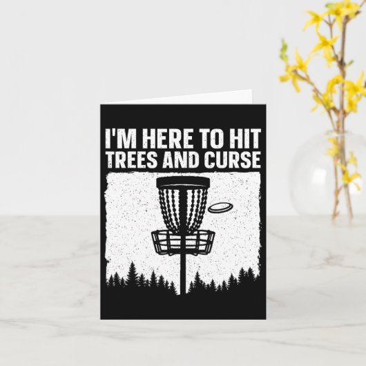 Best Disc Golf Art For Men Women Disc Golfer Disc  Kaart (Gele Bloem)