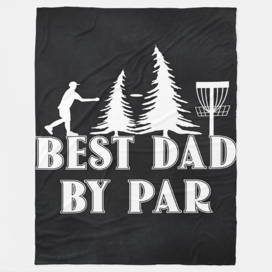 Best Disk Golf Dad Golfer| Grappig cadeau voor pap Fleece Deken (Voorkant)