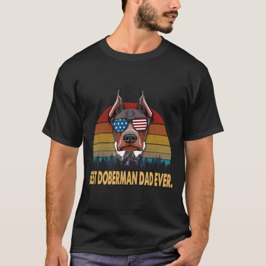 Best Doberman Dad Ever T-shirt (Voorkant)
