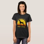 Best Doberman Pinscher Dad Ever Funny Dad Graphic T-shirt (Voorkant volledig)