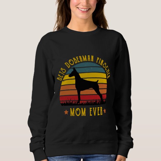 Best Doberman Pinscher Pap Ever Funny Mam Graphic Trui (Voorkant)