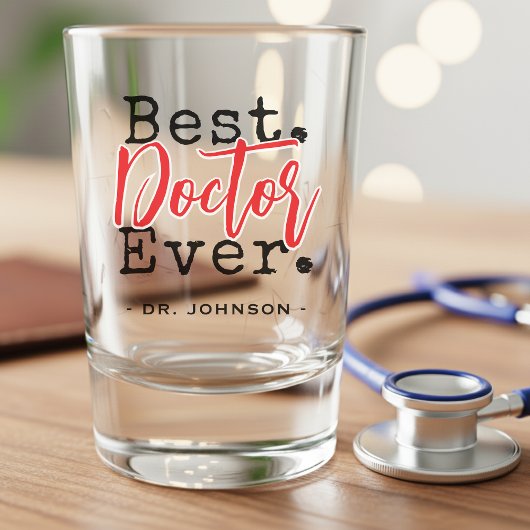 Best Doctor Ever Red Shot Glas