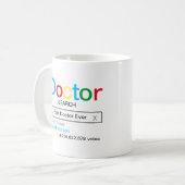 Best Doctor Ever Zoekmachine Resultaat Met naam Koffiemok (Voorkant links)