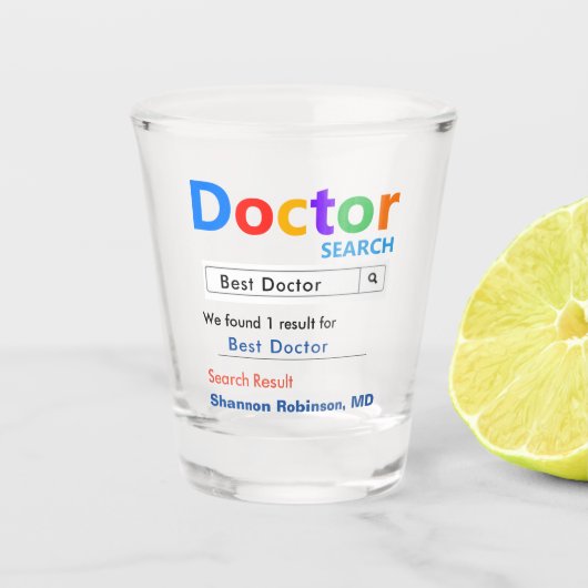 Best Doctor Gift Shot Glas (Voorkant)
