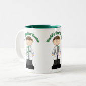 Best Doctor Male ter wereld Tweekleurige Koffiemok (Voorkant links)