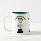 Best Doctor Male ter wereld Tweekleurige Koffiemok (Links)