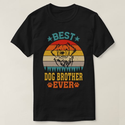Best DOG BROTHER Ever  T-shirt (Design voorkant)