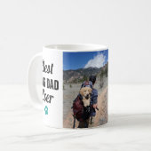 Best Dog Dad | Afdrukken Paw 3 Foto-collage Koffiemok (Voorkant links)