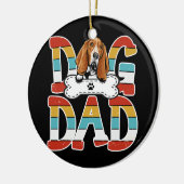 Best Dog Dad Basset Hound Hondenliefhebbers Keramisch Ornament (Links)