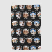 Best Dog Dad beroemd gemaakt door Par with Your 4  Golfhanddoek (Voorkant)