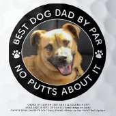 BEST DOG DAD BY PAR Foto Grappige aangepaste kleur Golfballen