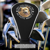 BEST DOG DAD BY PAR Foto Grappige aangepaste kleur Golfheadcover